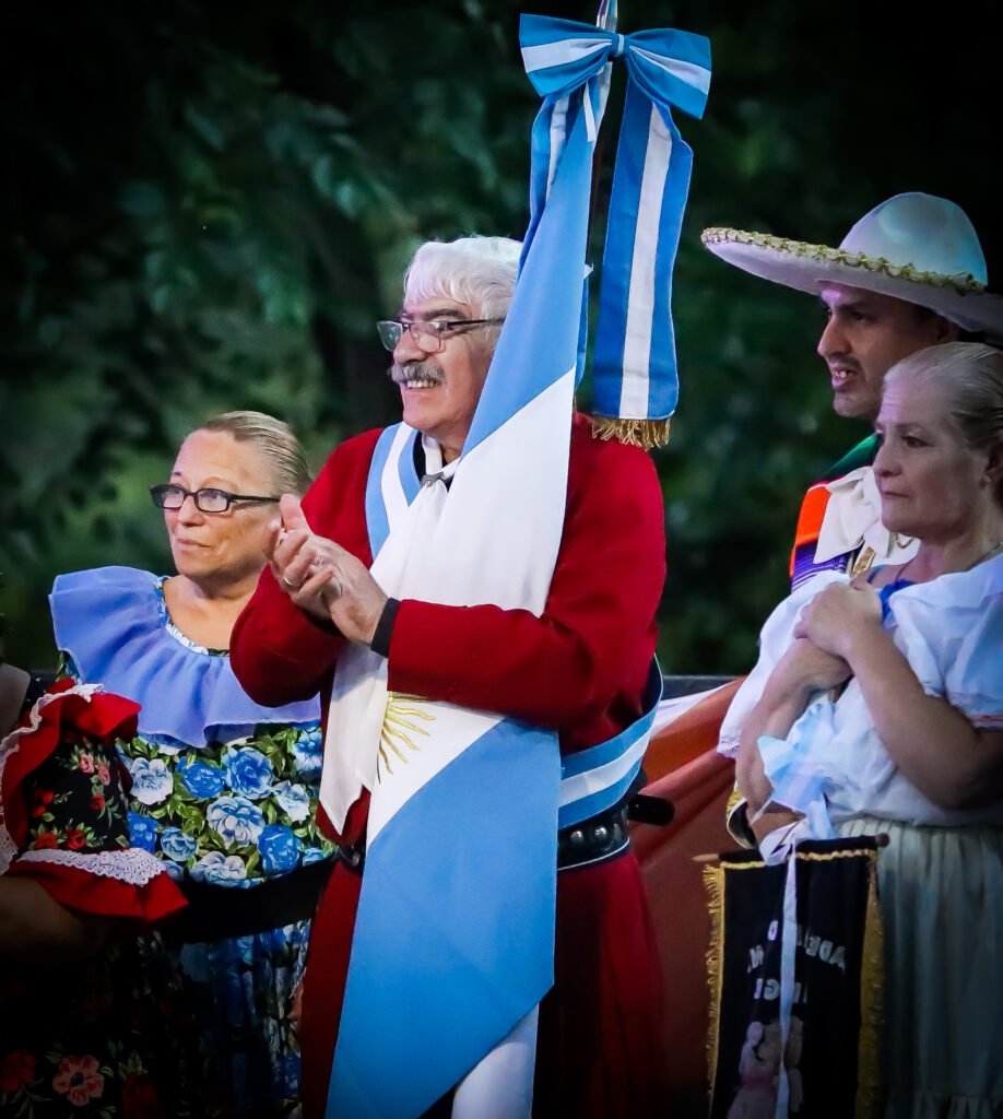 Older participants during public ceremonial gathering